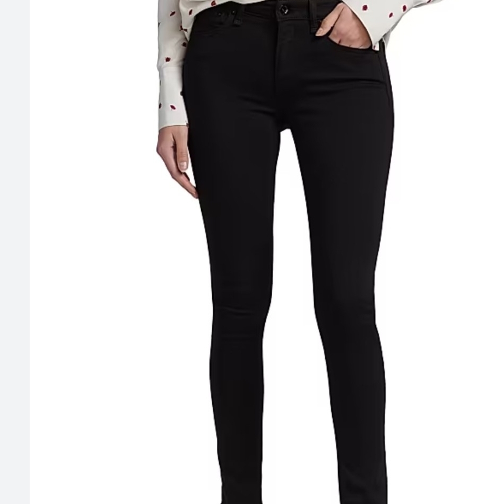 Rag & Bone Black Skinny Jeans, Size 30